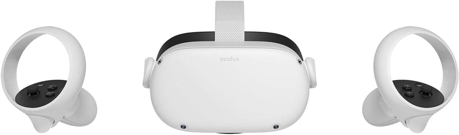 Oculus Quest 2 256GB Advanced All-in-One Virtual Reality VR Headset Set, White (Renewed)